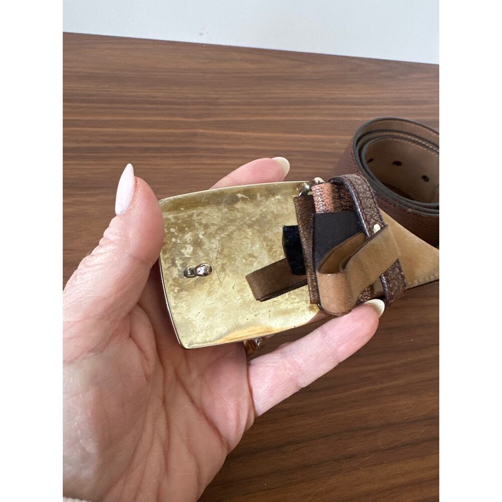 Vintage Prada Leather Belt Size 34/85 - Picture 4 of 11